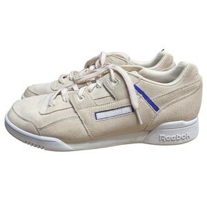 Reebok Workout Lo Fvs Low Top Lace Up Fashion Sneakers Pale Pink Size 9.5